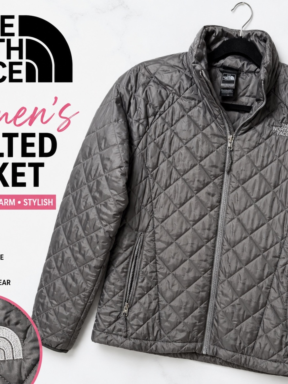 The North Face women’s great quilted insulated jacket size M lightweight warm